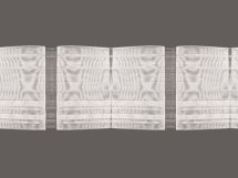 6038 Flachfaltenbd. transp., 80 mm