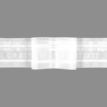 6760 Flachfaltenband 50mm 250% weiß