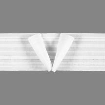 6685 Faltenband 50mm, 150%, weiß