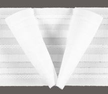 6717 V-Faltenband 80mm, 250%, weiß